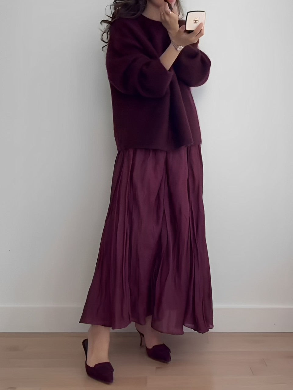 Oversized Mohair-Blend Set