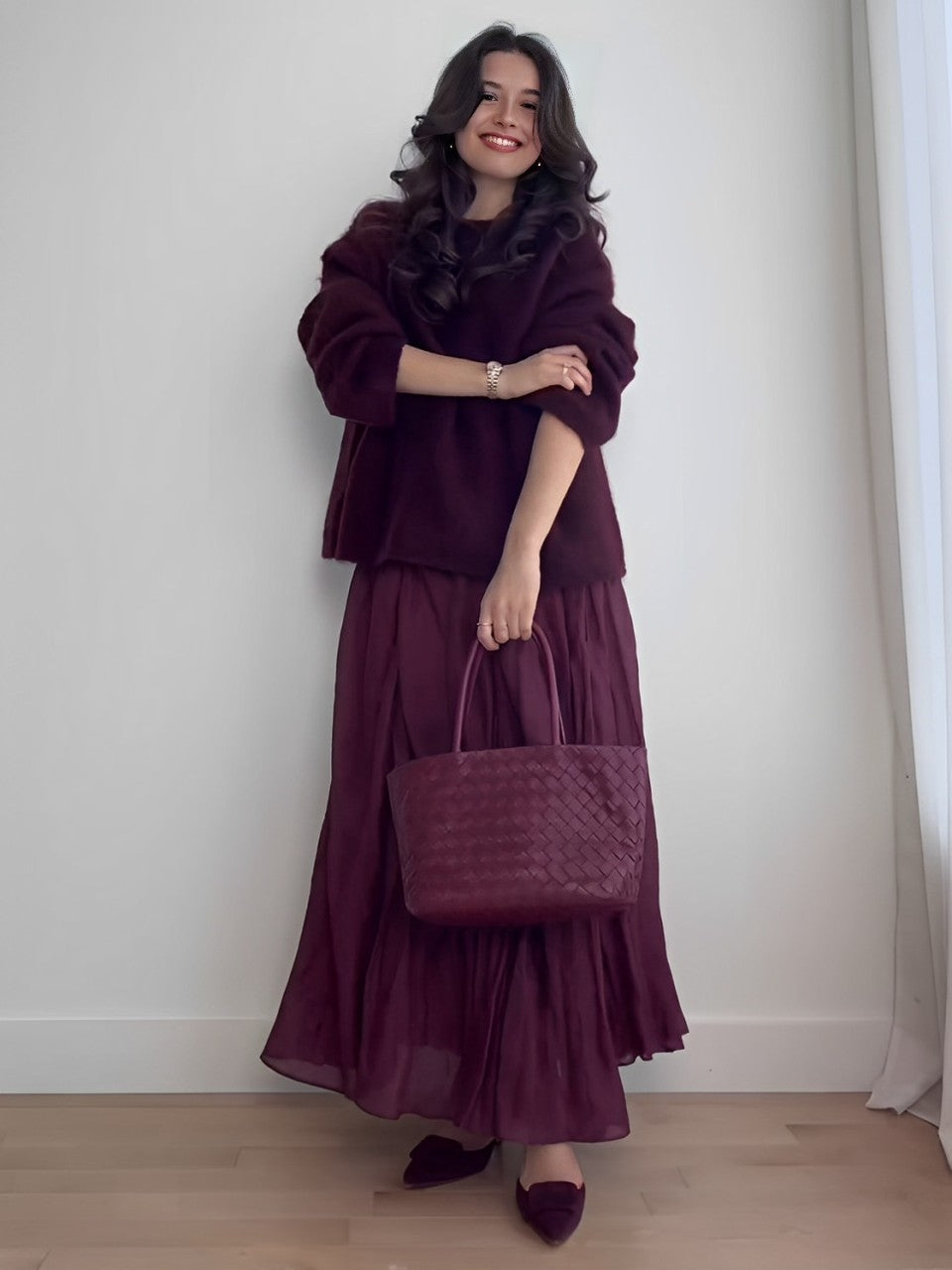 Oversized Mohair-Blend Set