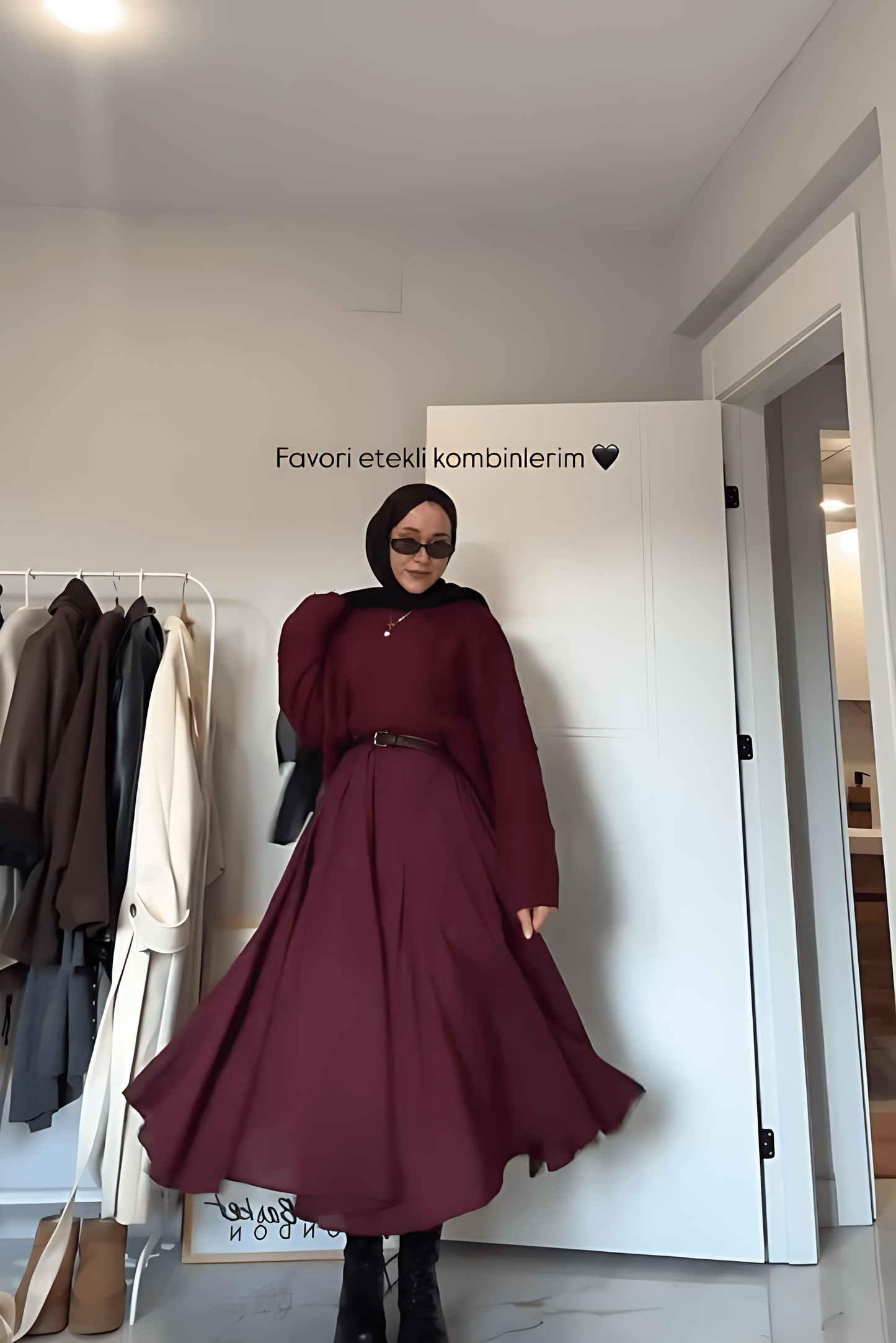 Oversized Mohair-Blend Set