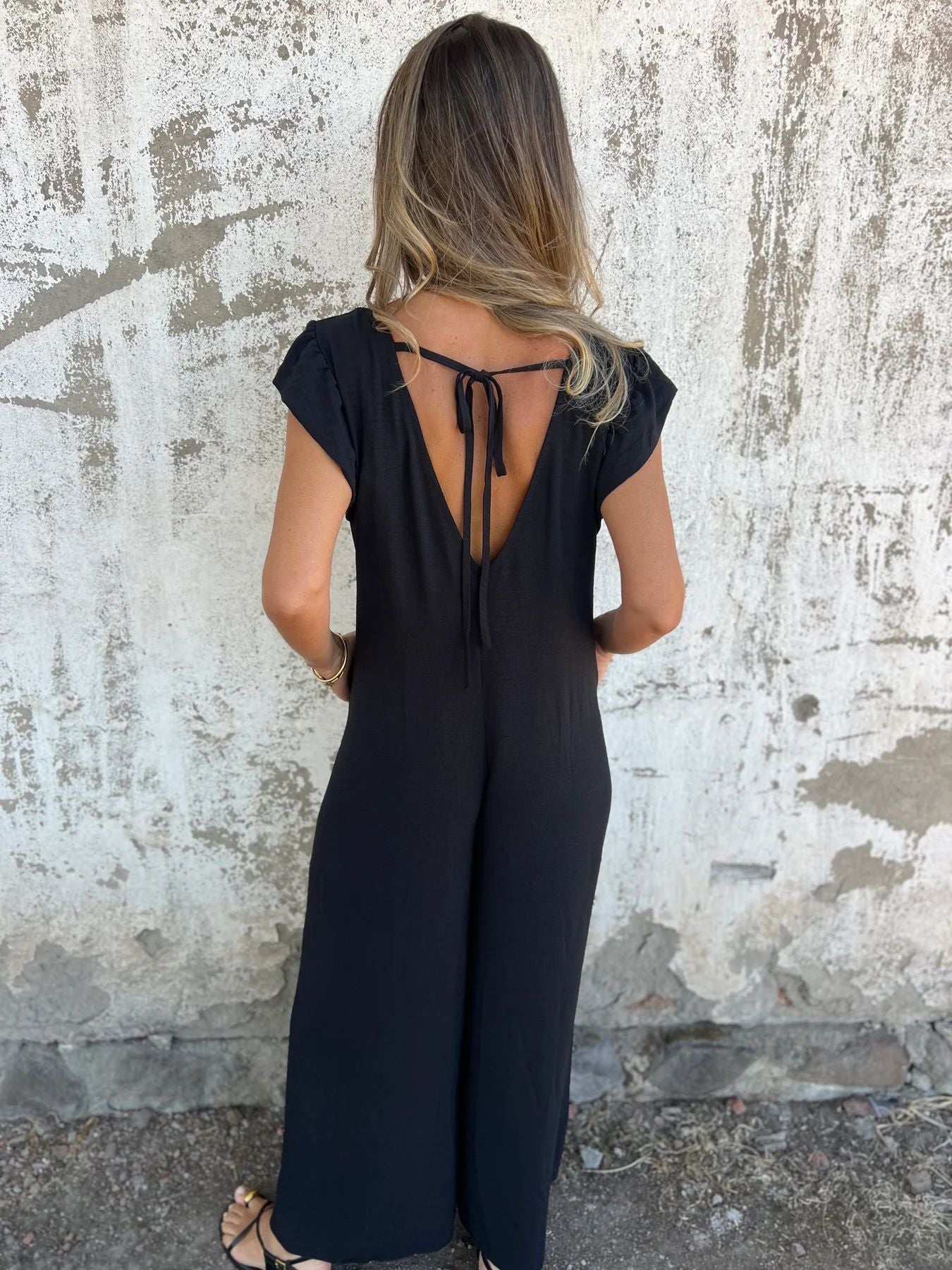Leopardprint V-hals jurk
