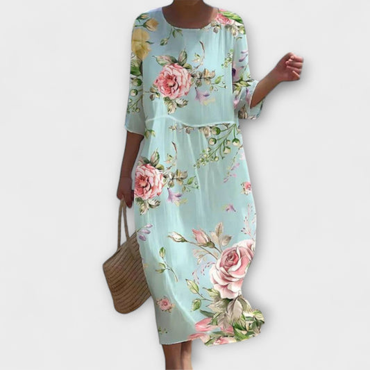 Miranda | Stijlvolle Bloemenmaxi-jurk