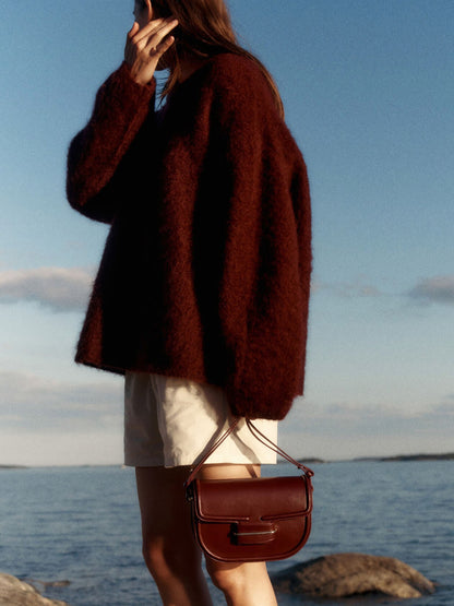 Oversized Mohair-Blend Set