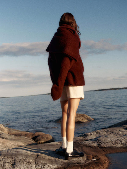 Oversized Mohair-Blend Set
