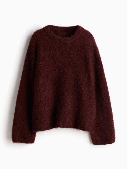 Oversized Mohair-Blend Set
