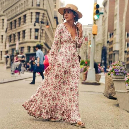 Ilse™ - Maxi Ibiza Style Bloemenjurk