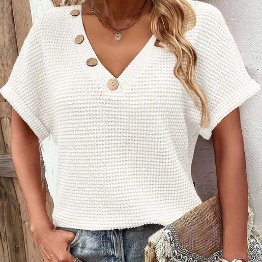 CozyChic™ | Top met korte mouwen